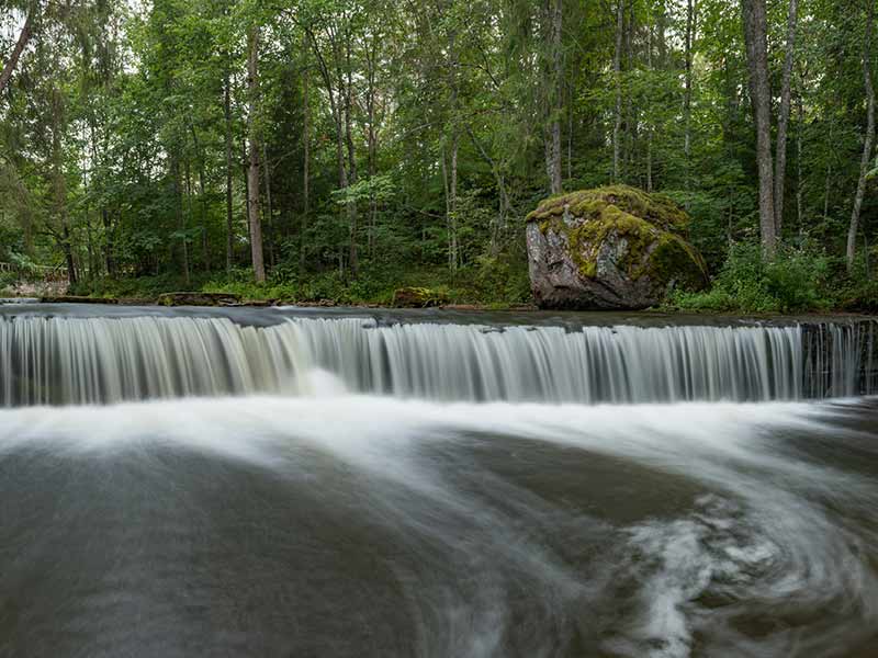 Waterfall in Lahemaa National Park, Estonia.