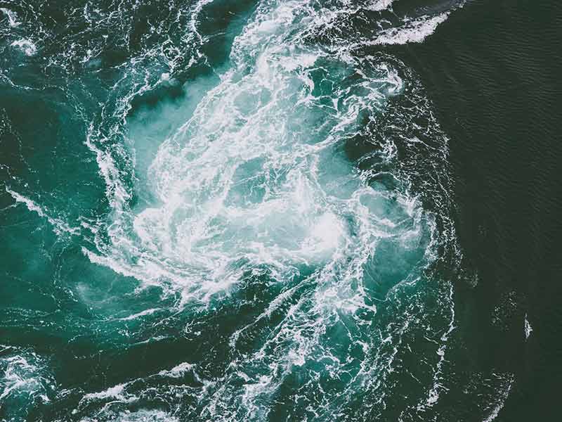 Saltstraumen sea whirlpools natural phenomenon in Norway